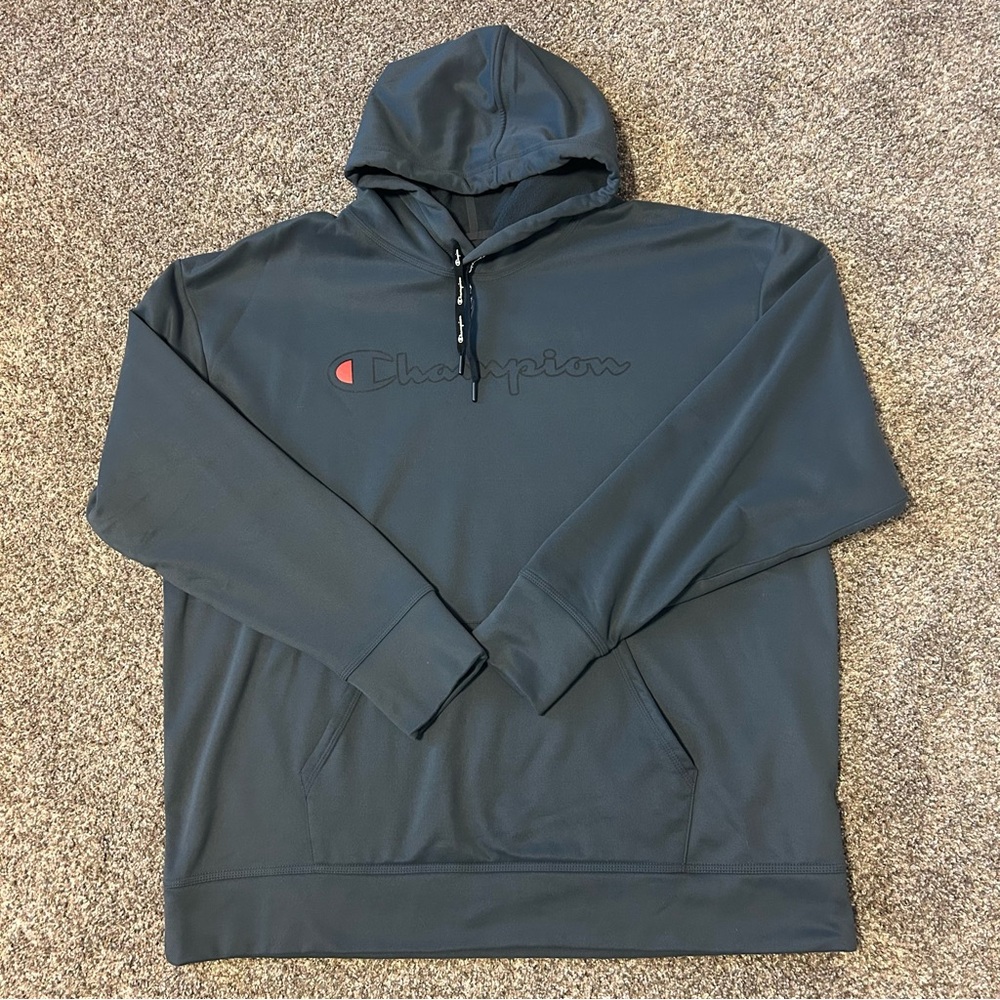 Champion Men's Game Day Hoodie, XXL, Stealth Outline Script, Great Condition